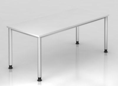 Schreibtisch Hamburg 180 cm Weiss