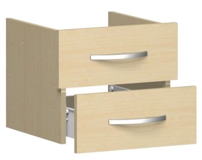 Schubkästen Mega für Regale 400 mm breit Ahorn