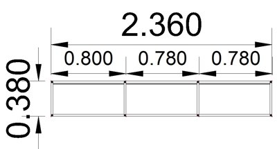 Sideboard A8 Artline 2 Ordnerhöhen Stellfläche