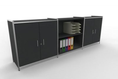 Sideboard A5 Artline 2 Ordnerhöhen Anthrazit