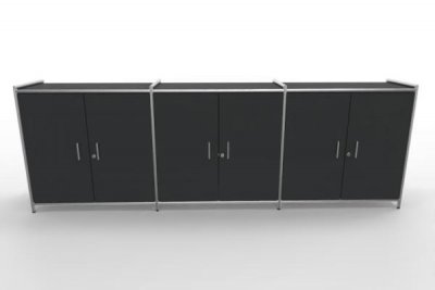 Sideboard A8 Artline 2 Ordnerhöhen Anthrazit
