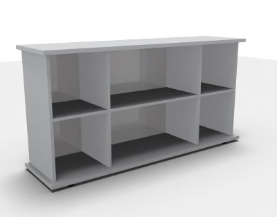 Sideboard Multi offen Lichtgrau