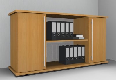 Sideboard Multi mit Türen Buche
