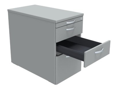 Standcontainer Mega mit Hängeregistratur Lichtgrau