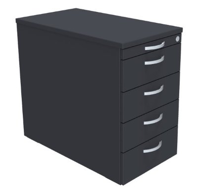 Standcontainer Mega mit Schubladen Grafit