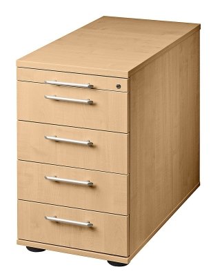 Standcontainer Multi mit Schubladen Buche