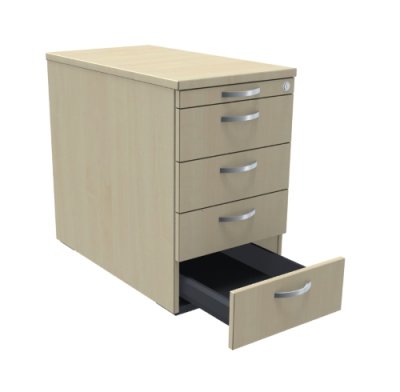 Standcontainer TEN mit Schubladen ahorn
