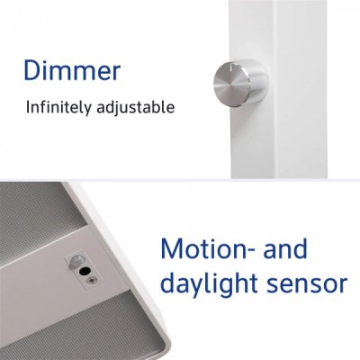 LED-Standleuchte MAULjuvis sensor dimmbar - weiss Bedienung