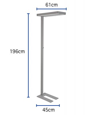 LED-Standleuchte MAULjuvis sensor dimmbar - silber Zeichnung