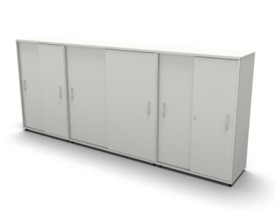 Raumteilerschrank Mega Stehtheke 280 cm Weiss