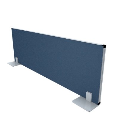 Trennwand eco 40 cm hoch mit Standfuß blau