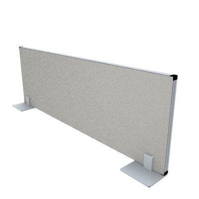 Trennwand eco 40 cm hoch mit Standfuß grau