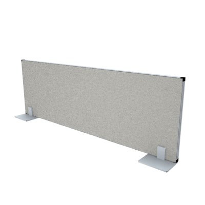 Trennwand eco 60 cm hoch mit Standfuß grau