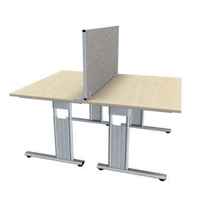 Trennwand eco 60 cm hoch mit Standfuß Anwendungsbeispiel