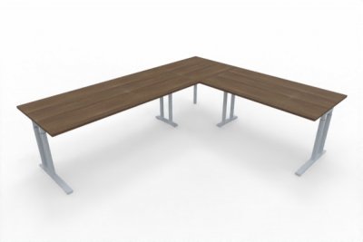 Winkelschreibtisch 260x220 cm TEN8 Nussbaum