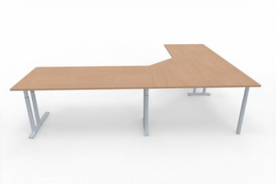Winkelschreibtisch 222x282 cm TEN9 Buche