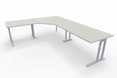 Winkelschreibtisch 222x282 cm TEN9 Weiß