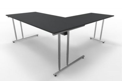 Winkelschreibtisch 180x180 cm Artline Anthrazit