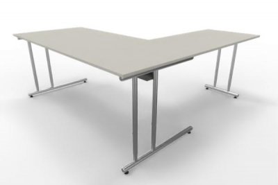 Winkelschreibtisch 180x180 cm Artline Weiß