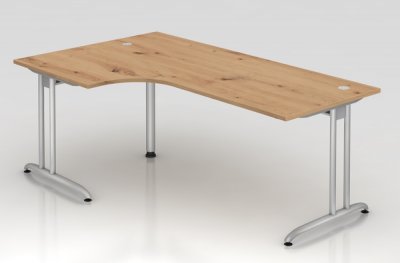 Winkelschreibtisch Berlin 200 cm Asteiche