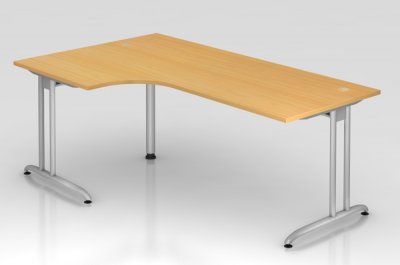 Winkelschreibtisch Berlin 200 cm Buche