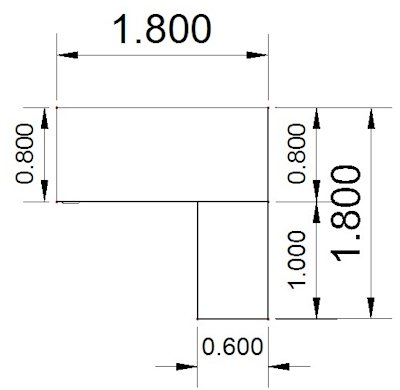 Winkelschreibtisch CS43 elektrisch höhenverstellbar 180x180 cm