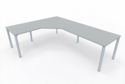Winkelschreibtisch 262,5x202,5 cm GAV3 Lichtgrau