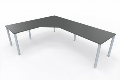 Winkelschreibtisch 262,5x202,5 cm GAV3 Onyxgrau