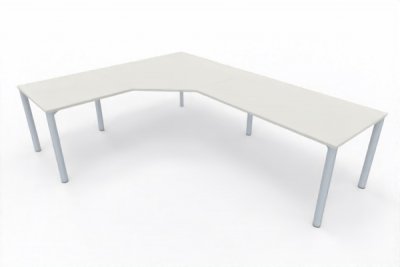 Winkelschreibtisch 262,5x202,5 cm GAV3 Weiß