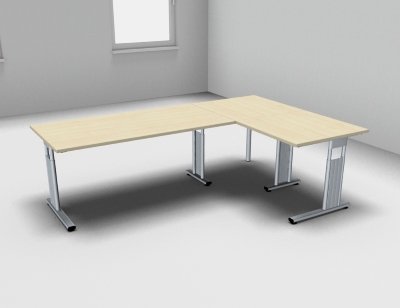 Winkelschreibtisch GS6 240x160 cm Ahorn