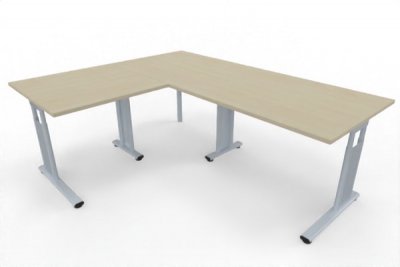Winkelschreibtisch GV5 Stellfläche 160 x 200 cm Dekor Ahorn
