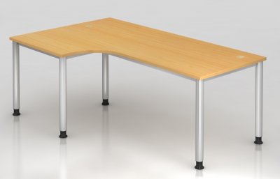 Winkelschreibtisch Hamburg 200 cm Buche