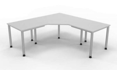 Winkelschreibtisch HE1 200x200 cm Lichtgrau