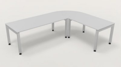 Winkelschreibtisch Schreibtischkombination J3 Lichtgrau