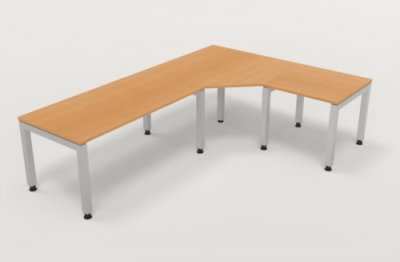 Winkelschreibtisch Schreibtischkombination J4 Buche
