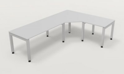 Winkelschreibtisch Schreibtischkombination J4 Lichtgrau