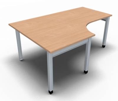Winkelschreibtisch ONE 180 cm links Buche