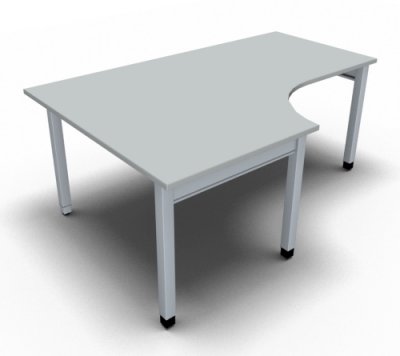 Winkelschreibtisch ONE 180 cm links Lichtgrau