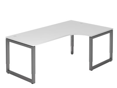 Winkelschreibtisch Riesa 200 cm Weiß