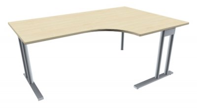 Winkelschreibtisch TEN 180 cm, rechts ahorn