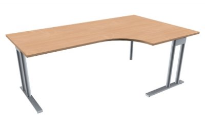 Winkelschreibtisch TEN 200 cm, rechts buche