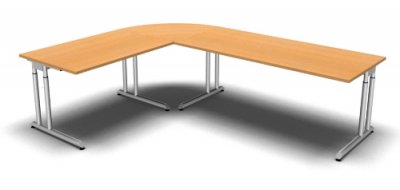 Winkelschreibtisch Z6 Buche
