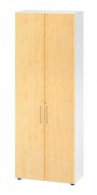 Schrank VH9 6 OH 80 cm breit weiss ahorn