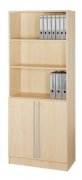 Büroschrank Kombischrank Multi 5 Orderhöhen, 2 OH Türen Ahorn