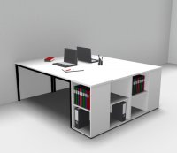 Doppelarbeitsplatz DH2 Weiss