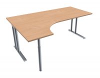 EDV-Schreibtisch TEN 180 cm, links buche