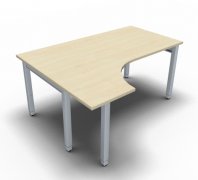 EDV-Schreibtisch ONE 160 cm links Ahorn