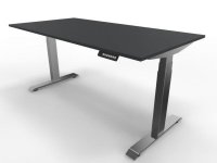elektrisch höhenverstellbarer Schreibtisch Move4 160x80 cm Anthrazit-Silbergrau