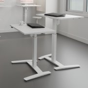 Beistelltisch Steh-Sitz-Tisch CSW 100 x 80 cm Stellbeispiel mit 2 Tischen