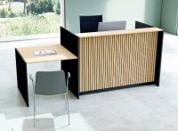 Empfangstheke up & down mit Anbautisch
